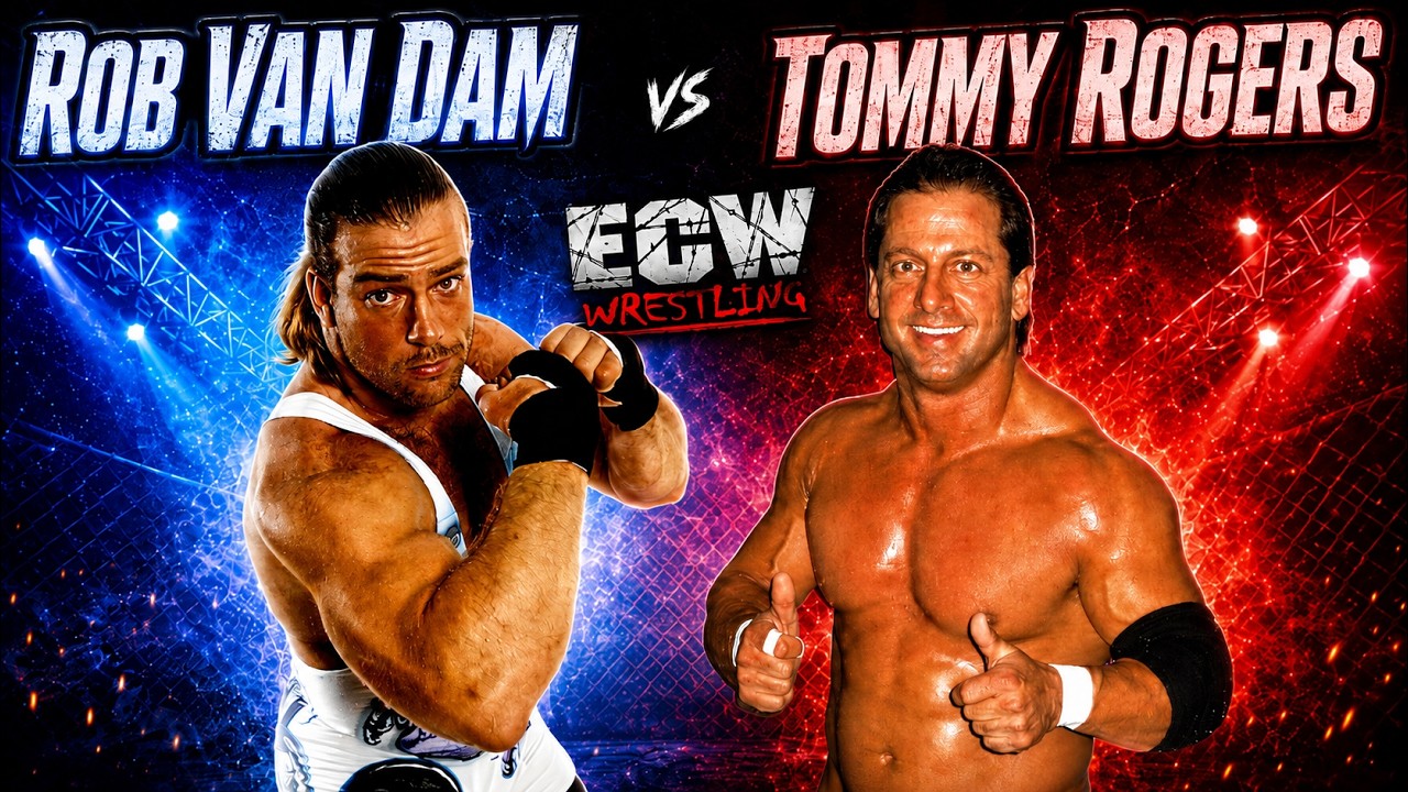 Rob Van Dam vs Tommy Rogers - ECW Wrestling