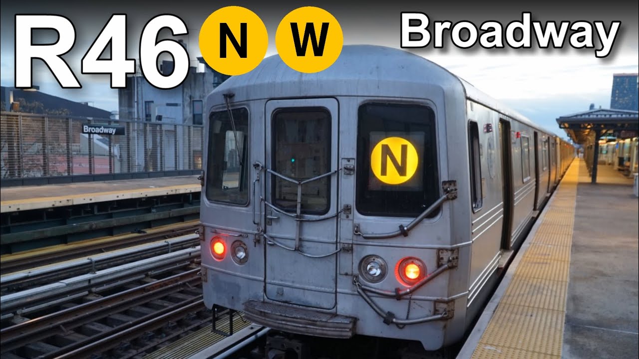 NYC MTA Subway R46 Broadway Station N Train W Train Action