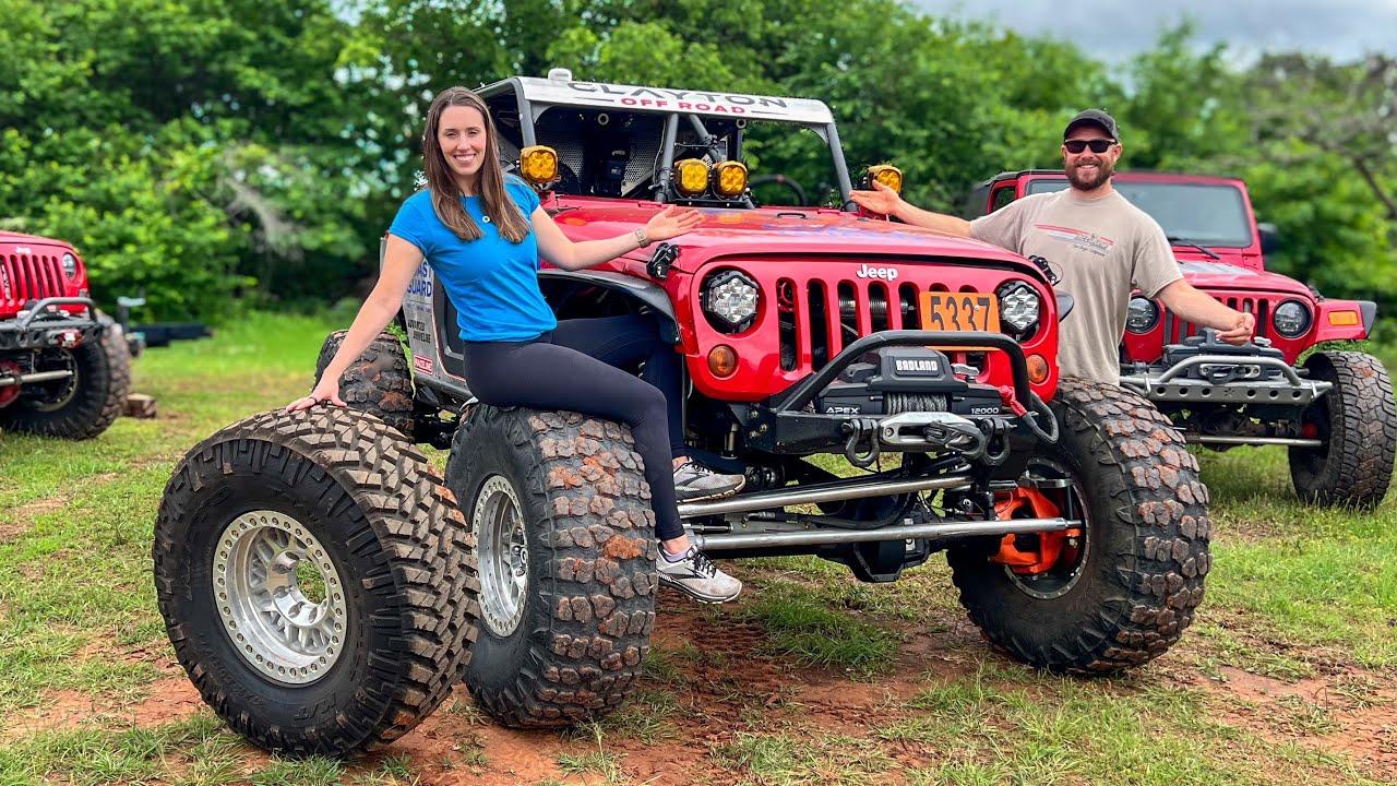 Установка 40-дюймовых шин на гоночный Jeep Wrangler!!