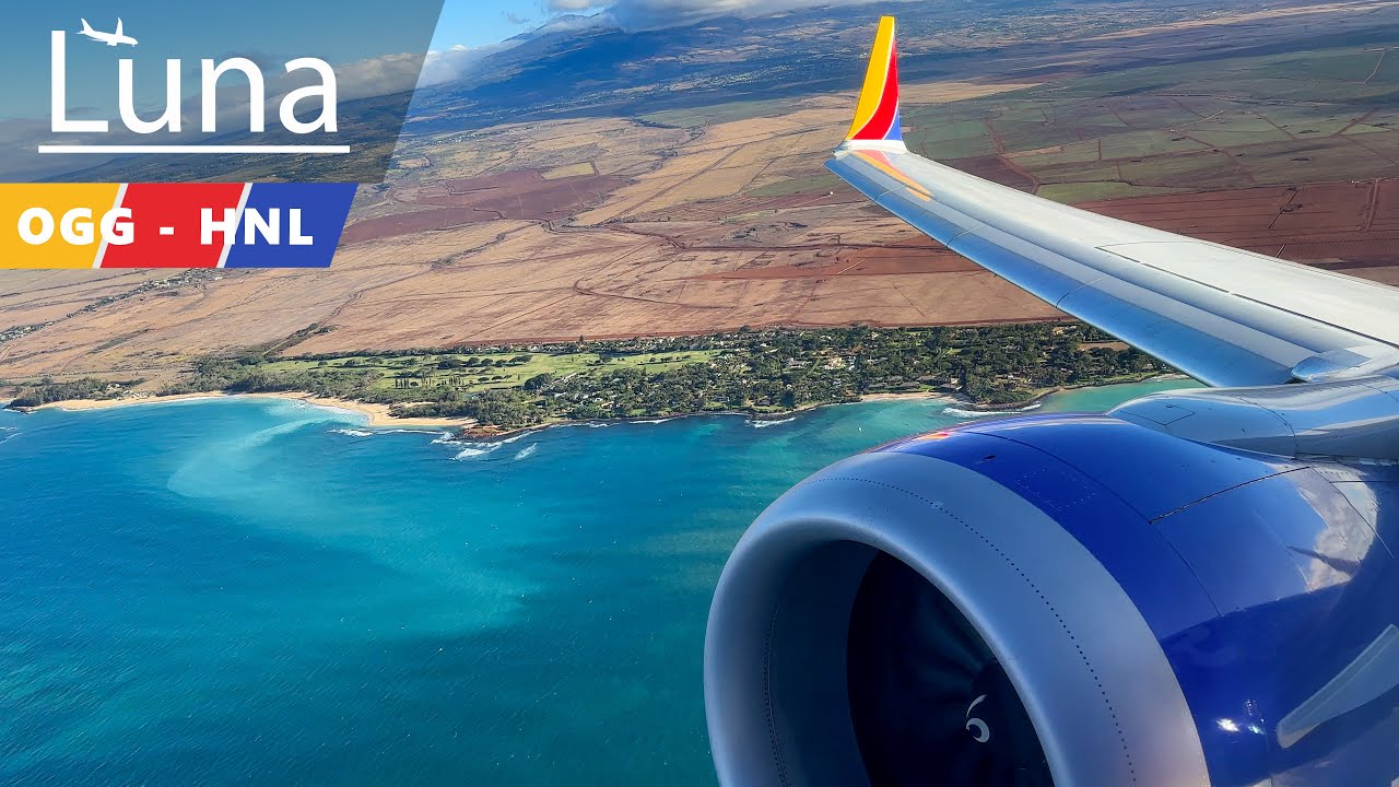 Full Flight - Southwest Airlines Boeing 737 MAX 8 Flight From Kahului to Honolulu