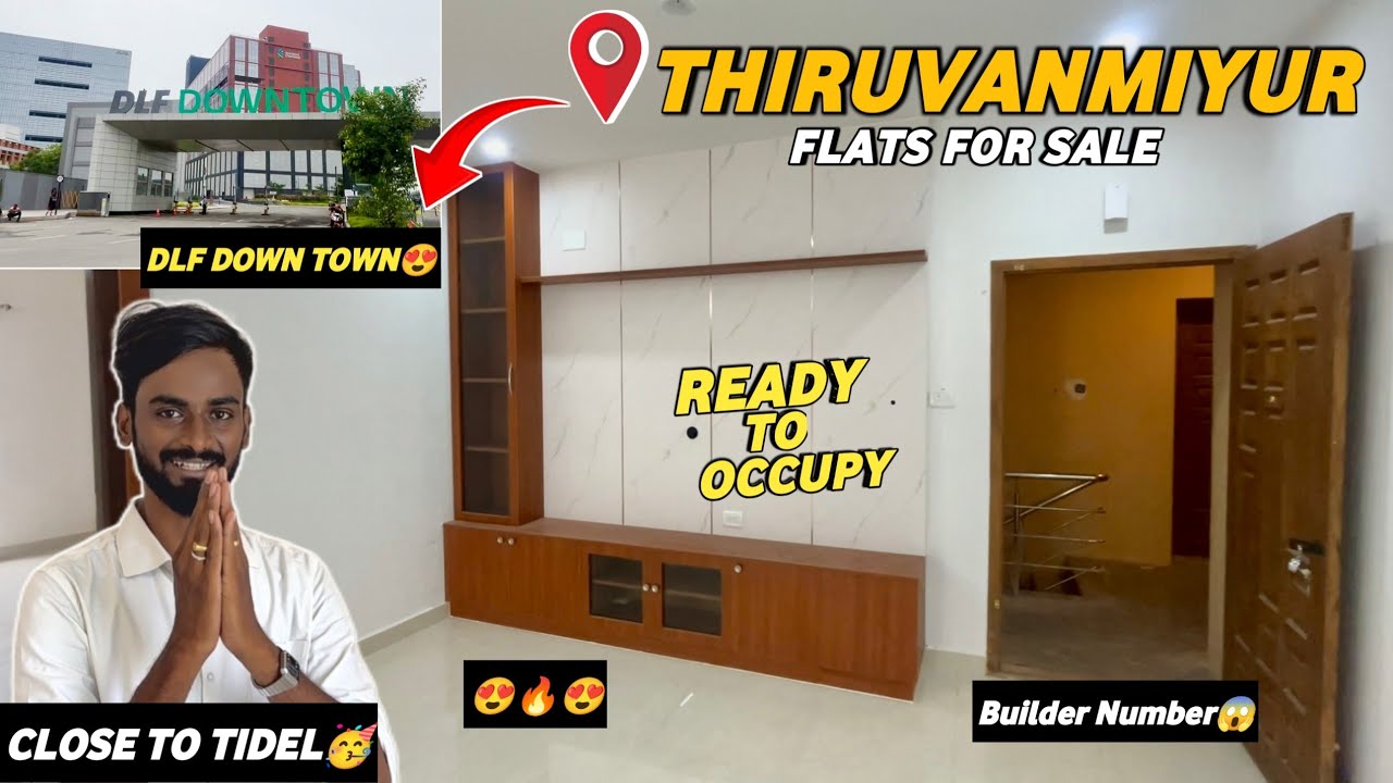 Spacious 3BHK😍Flats for sale in Chennai OMR🏡DLF Downtown🥳TIDEL PARK🔥
