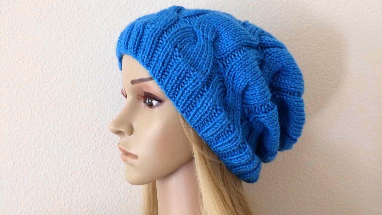 How To Knit A Cable Slouch, Lilu's Handmade Corner Video # 198
