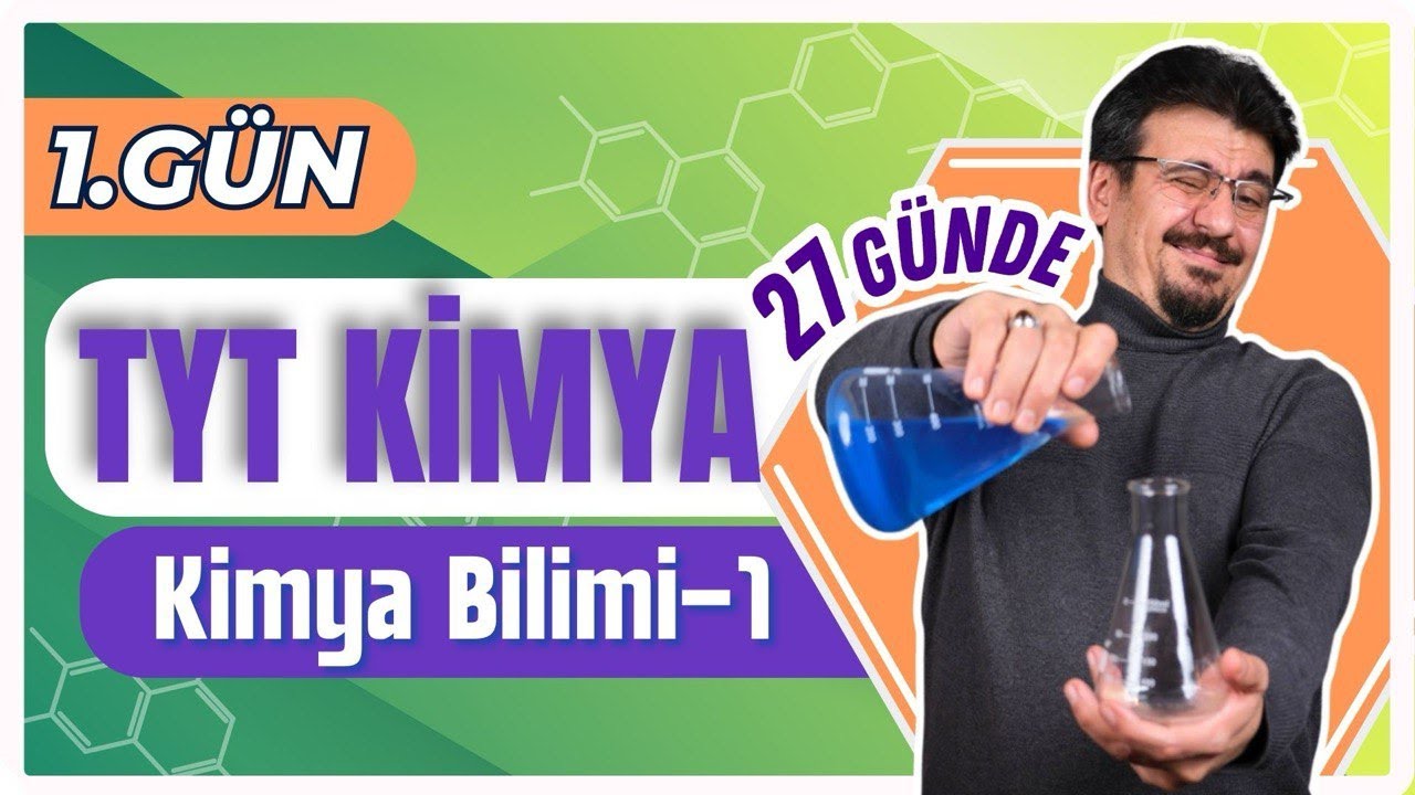 27 GÜNDE TYT KİMYA KAMPI (1.GÜN) | KİMYA BİLİMİ - 1 + PDF 🗓️