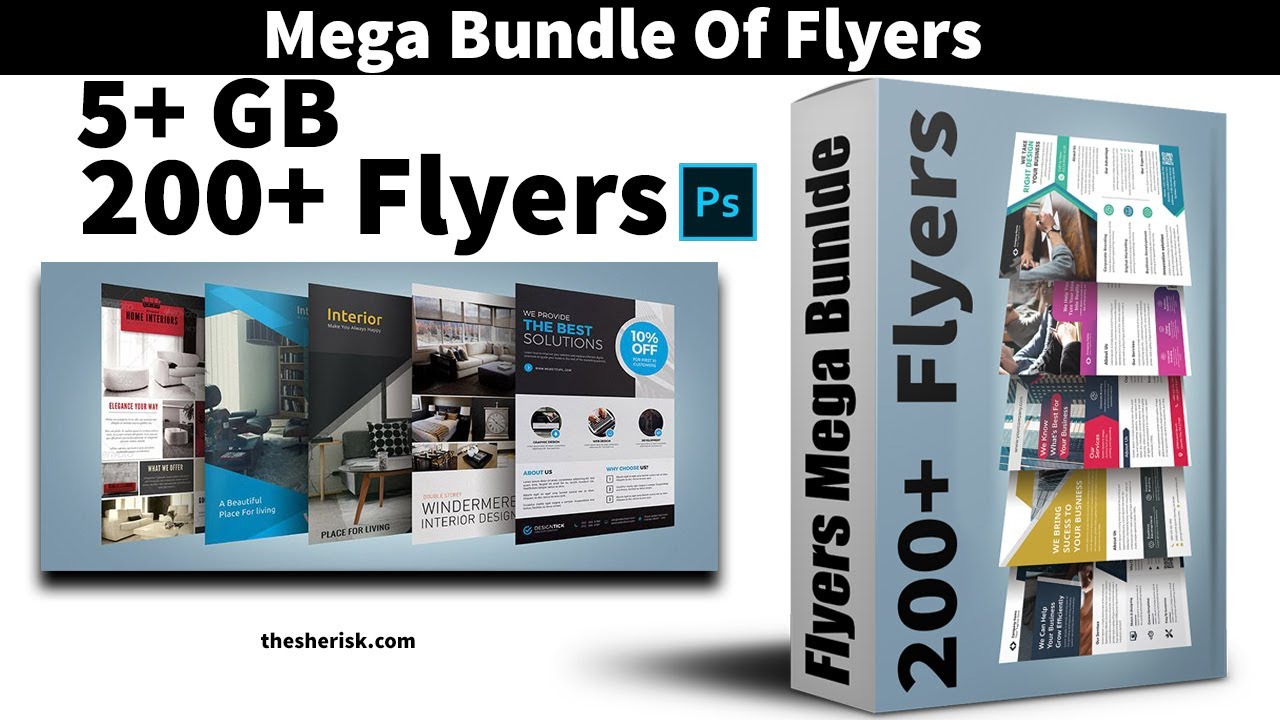 200+ Mega Bundle OF Flyers PSD Templates |Sheri S| |Flyers Templates|