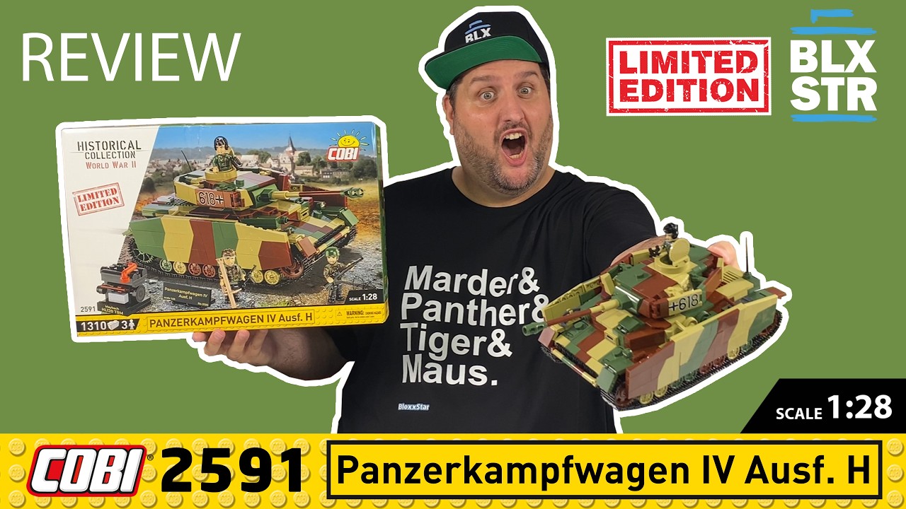 Klasse Set, krasser Preis! Panzerkampfwagen IV Ausf. H. Limited Edition REVIEW | Set COBI-2591