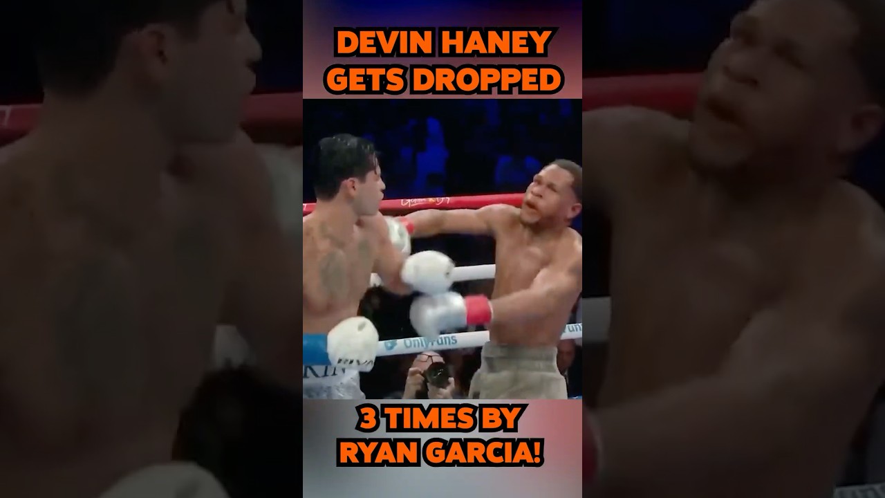 When Devin Haney Gets Dropped 3 times by Ryan Garcia 🥊 