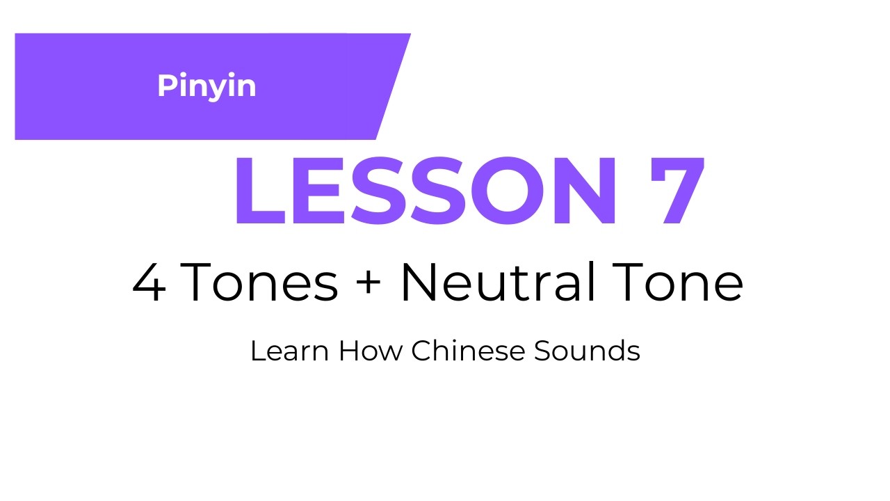 Learn Chinese Tones | 4 Tones + Neutral Tone (Beginner Mandarin)