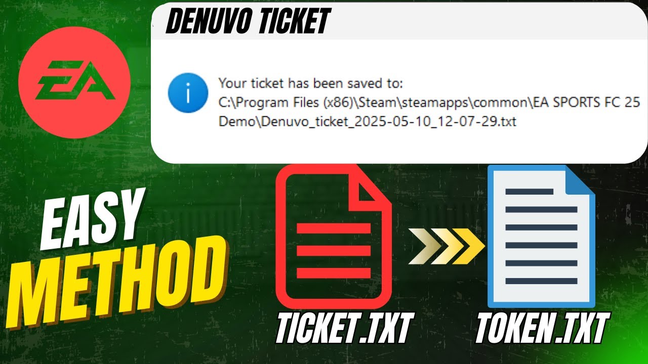 Fix Denuvo Ticket Saved + Generate your own token