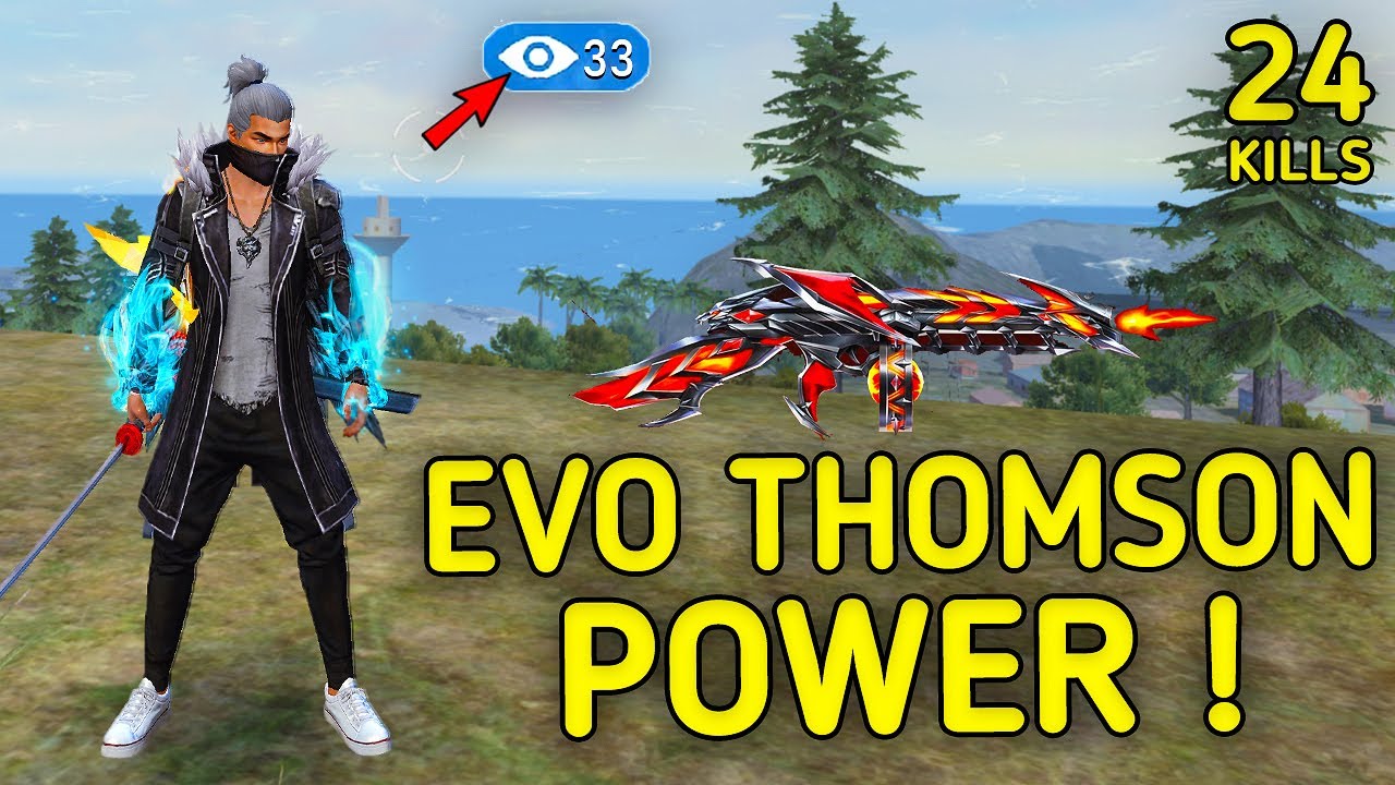 SOLO VS SQUAD || EVO MAX THOMPSON POWER🔥!!! UNEXPECTED DOMINATING POWER🙄 || 99% HEADSHOT INTEL I5