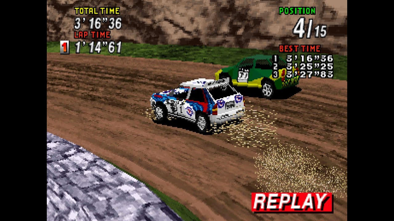 Sega Rally Championship Plus SAT [TAS] | Arcade 1-Lap Hard | 3:16.360
