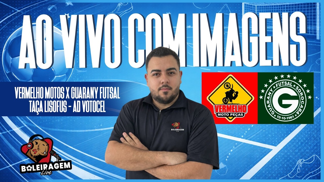VERMELHO MOTOS X GUARANY | TAÇA LISOFUS | AO VIVO NO BOLEIRAGEM LIVE