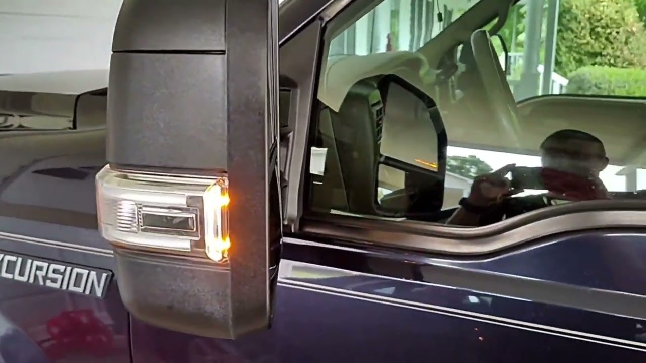 2001 Ford Excursion tow mirror upgrade