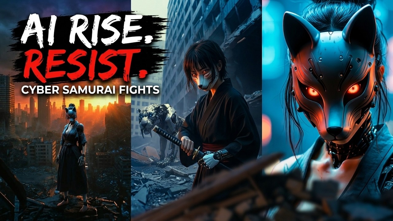 The Last Clan Survives AI Apocalypse | 2 Hours Dark Synthwave & Samurai Atmosphere (和風ダークシンセ・作業用BGM)