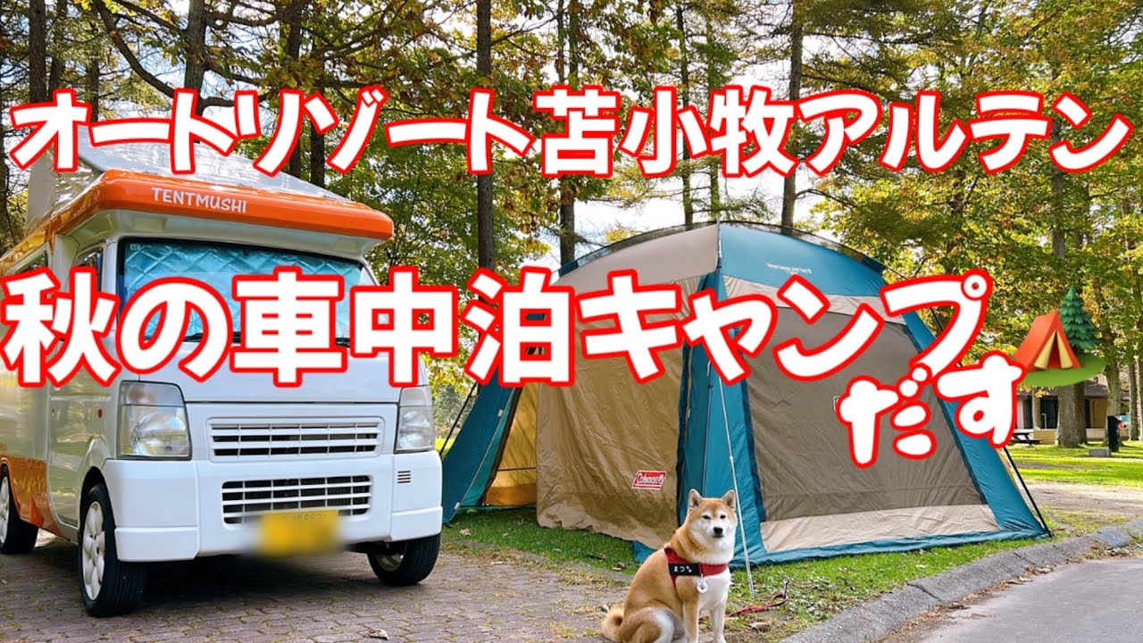 【北海道車中泊キャンプ】苫小牧のアルテンで秋キャンだす🏕️