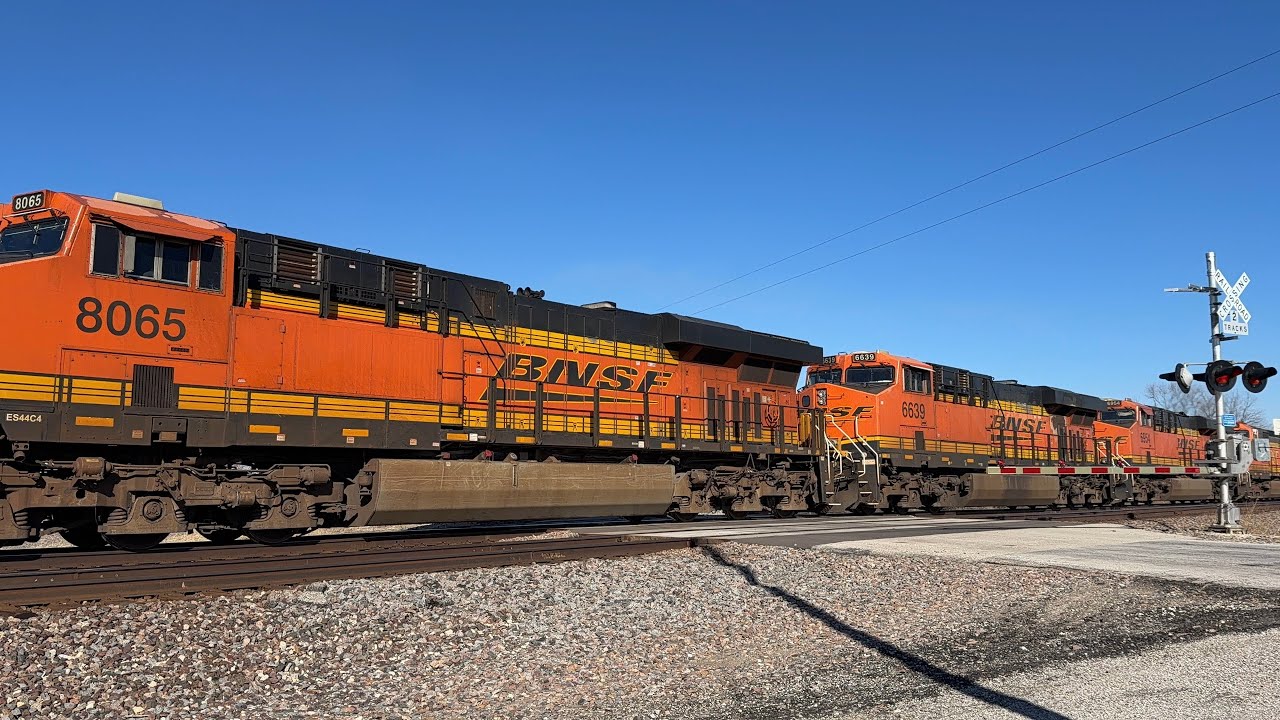 BNSF 8065 6639 6954 5011 Smithshire, IL 1-19-26