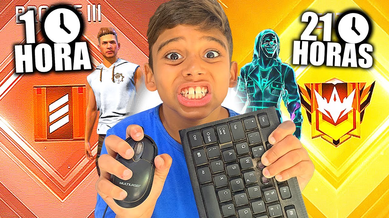 MEU IRMÃOZINHO FICOU 24 HORAS JOGANDO NO PC FRACO ATÉ VIRAR PROPLAYER!