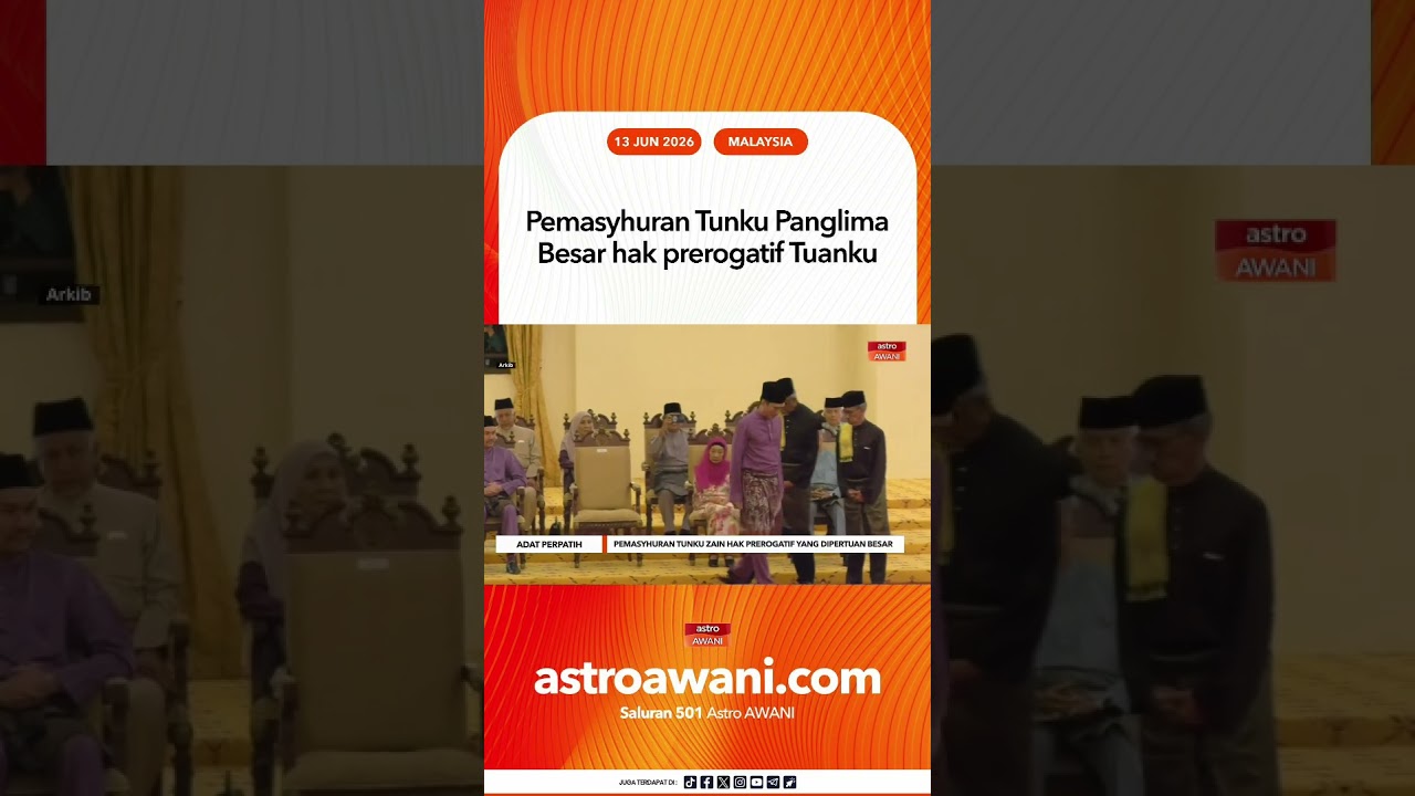 Pemasyhuran Tunku Panglima Besar hak prerogatif Tuanku