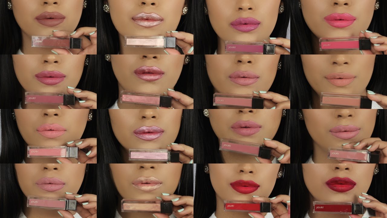 Jouer Long-Wear Lip Crème Liquid Lipstick LIP SWATCHES
