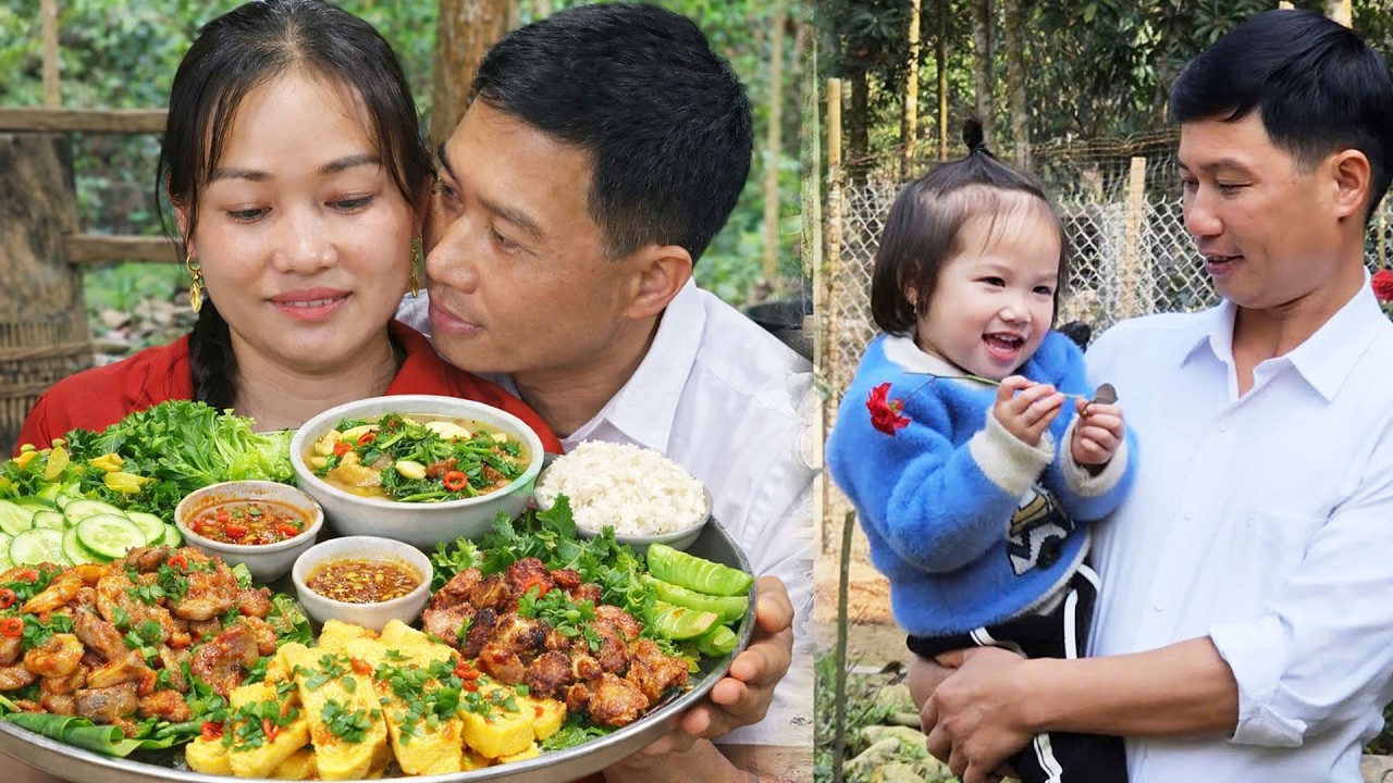 Cooking Rice, Fried Patties & Roast Chicken with My Family – Taking Care of My Daughter