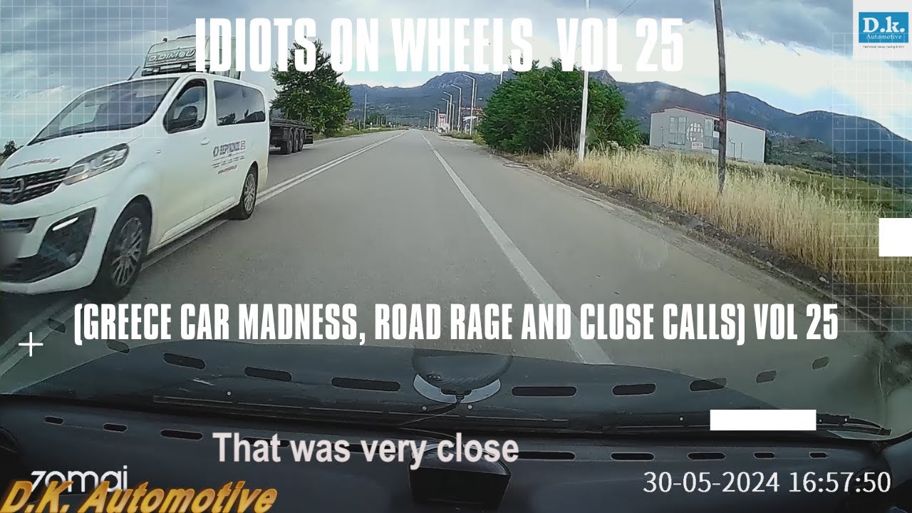 Idiots on wheels (Greece Car Madness, road rage and close calls) Vol 25