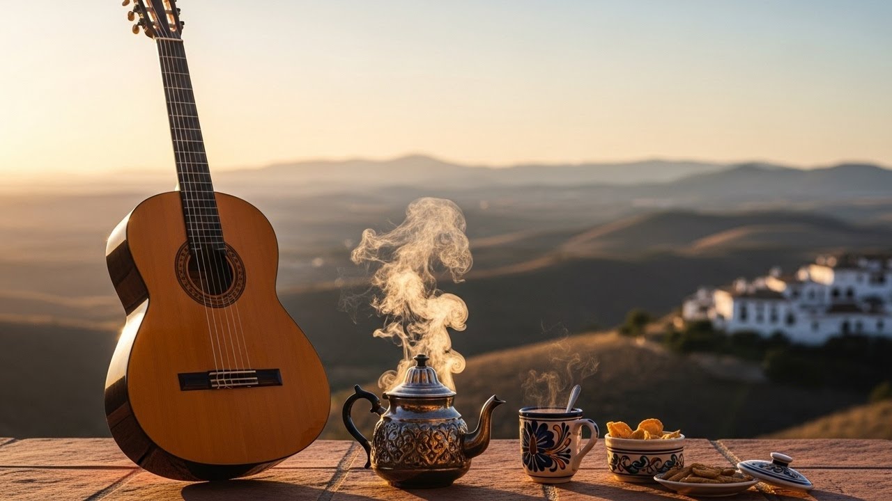 Spanish Guitar & Oud - Relaxing Flamenco Rumba Instrumental Maintaining Gentle And Calm Flow