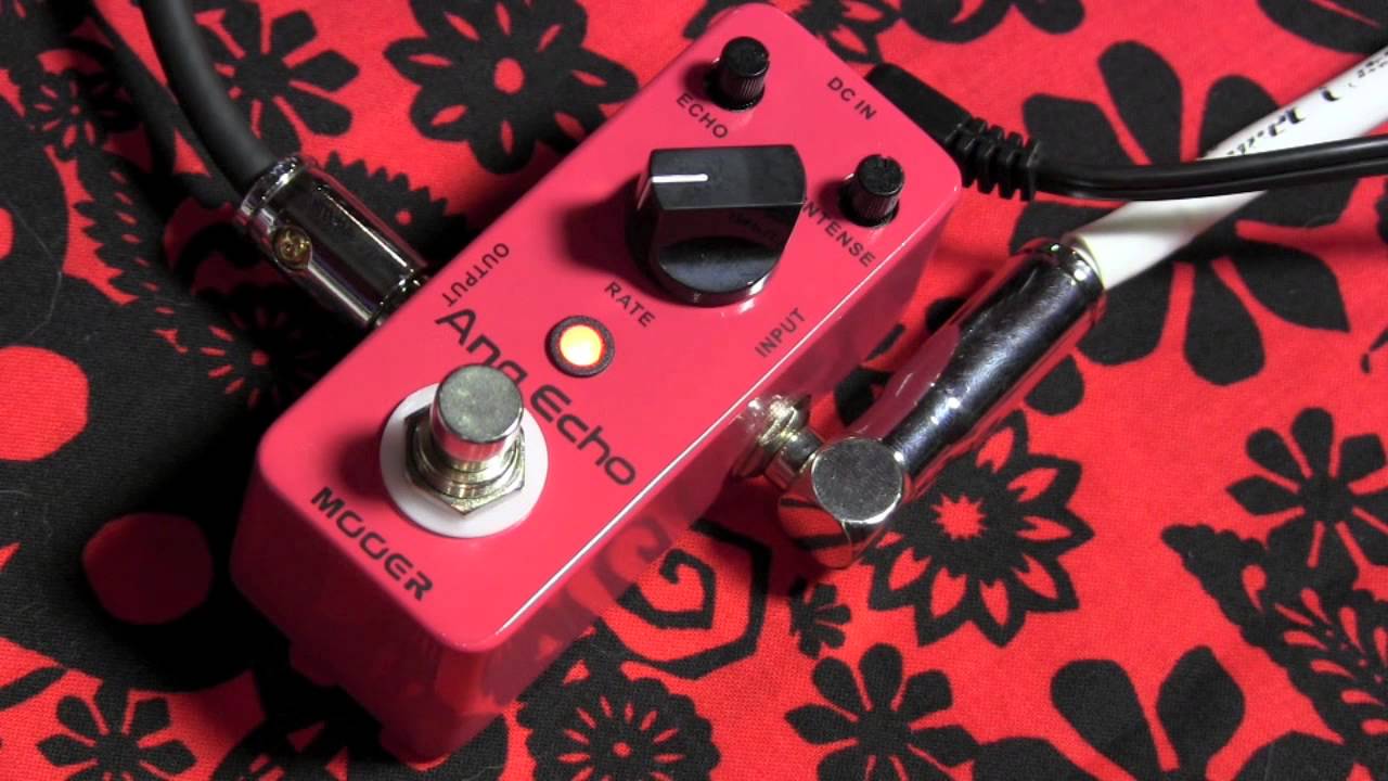 MOOER AnaEcho analog delay guitar effects pedal demo with TV Jones Classic Pickups