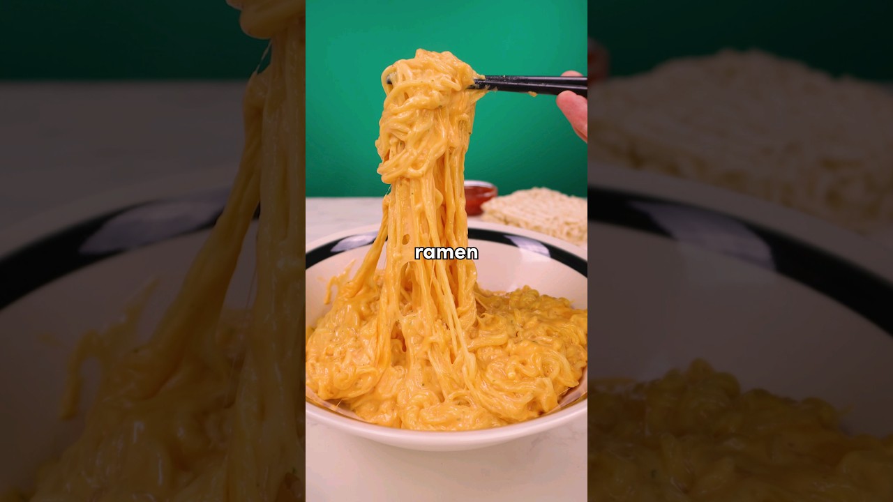 I turned RAMEN into a creamy MAC AND CHEESE and now I am in love!