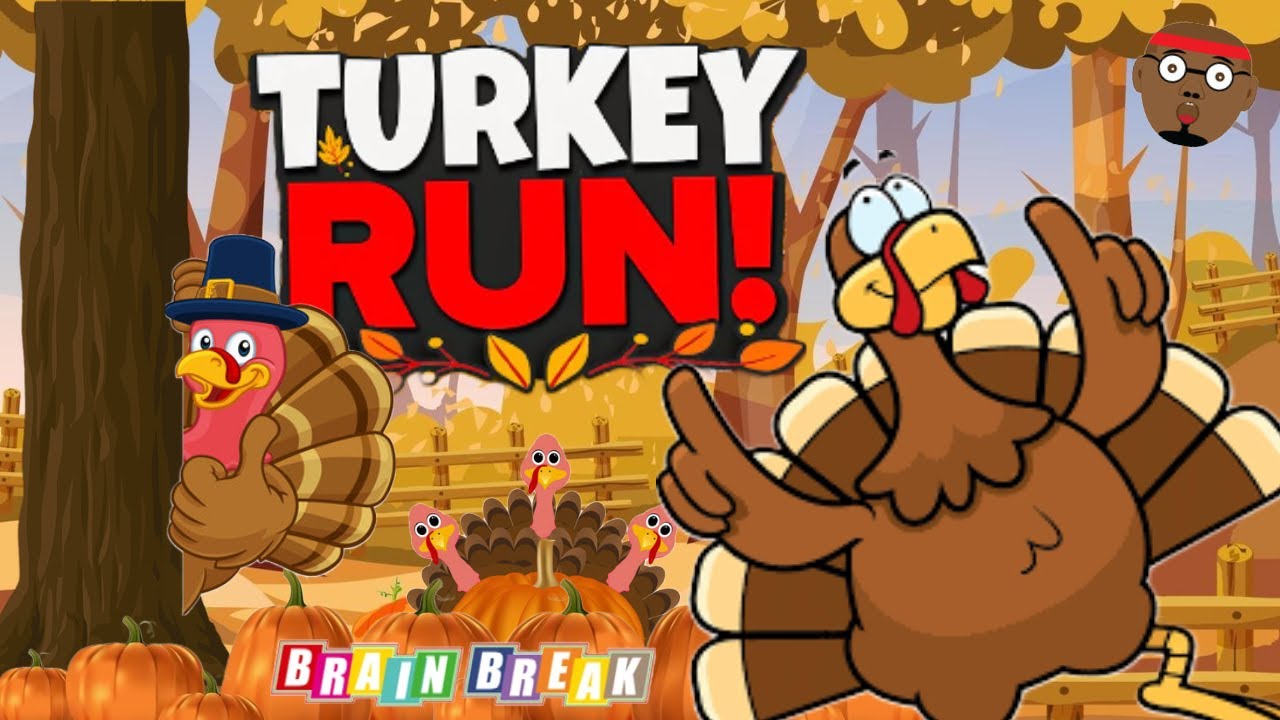 Turkey Run- An Interactive PE Experience | Thanksgiving Brain Break | PhonicsMan Fitness