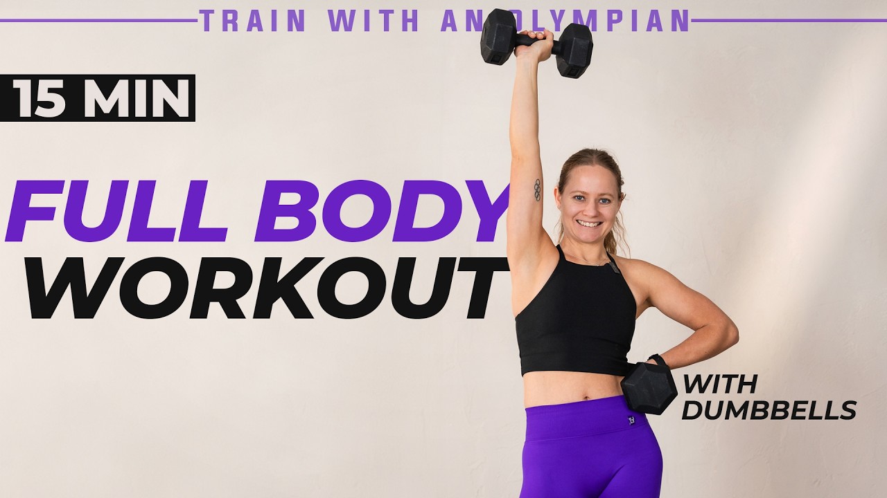 15 MIN FULL BODY DUMBBELL WORKOUT | Build Muscle & Burn Fat