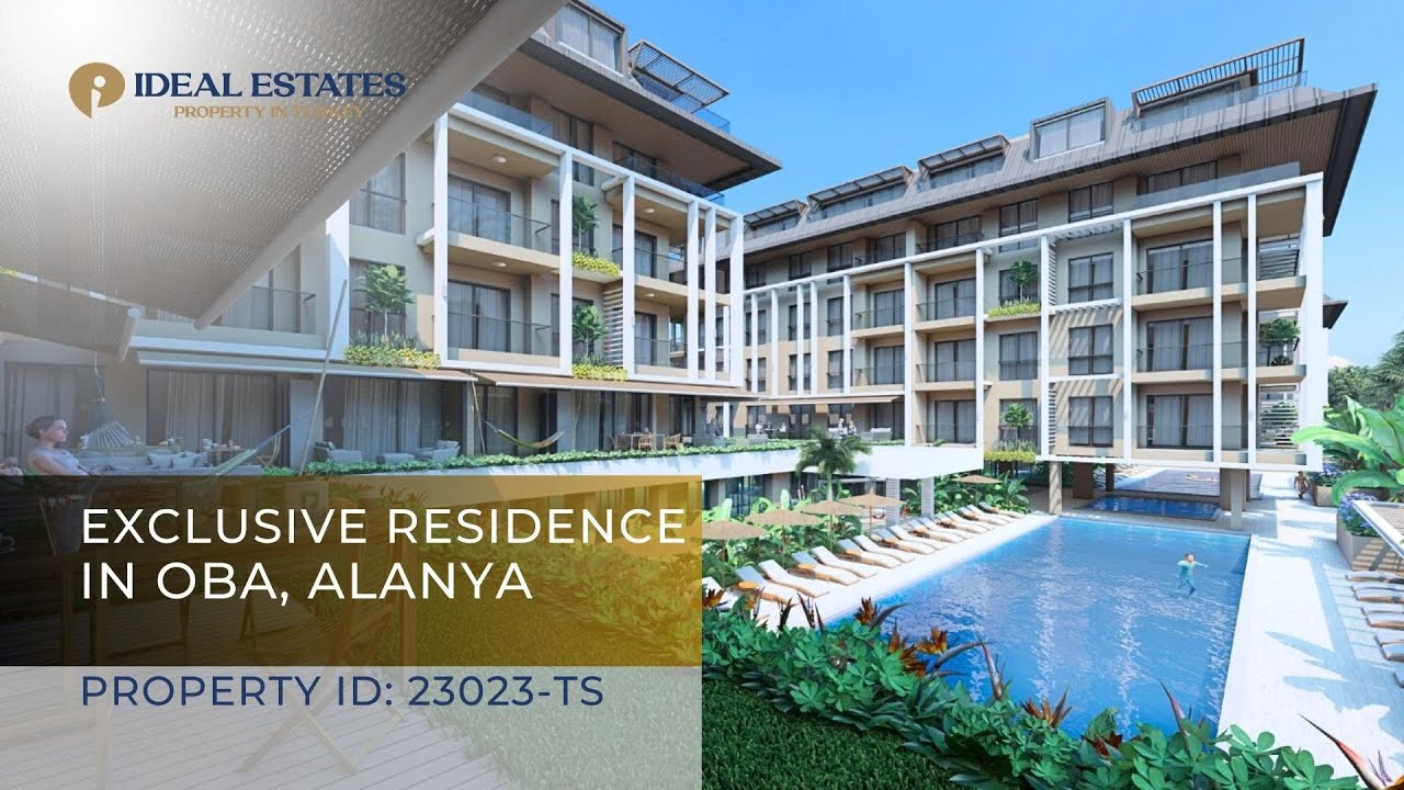 Exclusive development in Oba, Alanya. Apartments-Garden Duplexes-Penthouses. IDEAL ESTATES