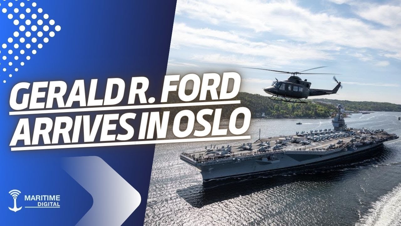 US Navy’s Newest Aircraft Carrier ‘Gerald R. Ford’ Arrives in Oslo