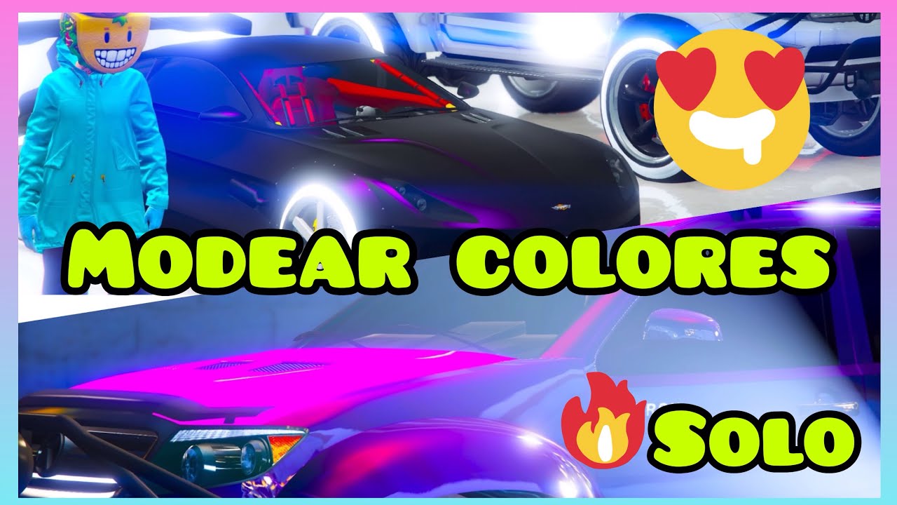 *SOLO * COMO MODEAR COLORES Y PINTURAS 3D Y MATE NACARADO - SIN AYUDA - GTA ONLINE - PS4 & Xbox ONE