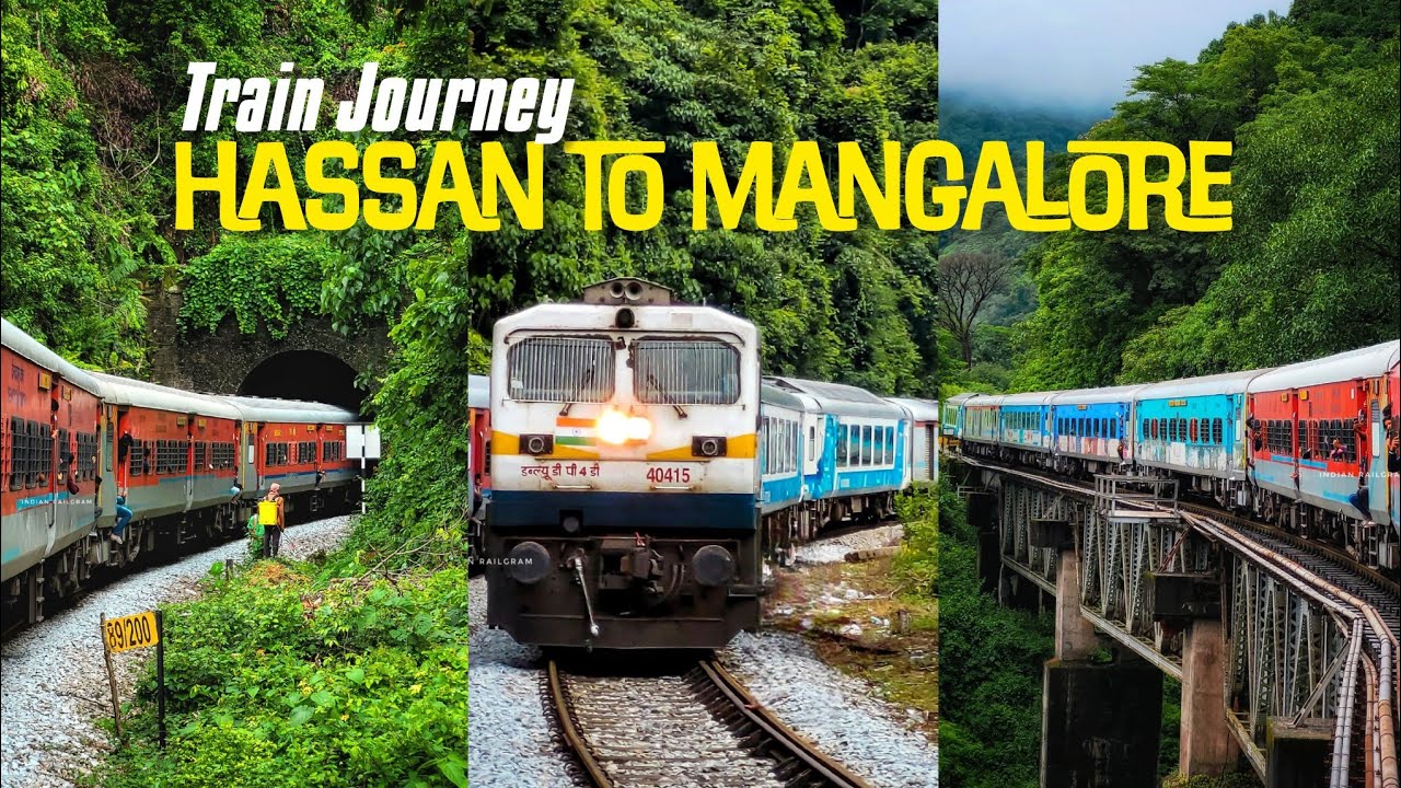Monsoon Train Journey through Sakleshpur Ghat from Hassan to Mangalore