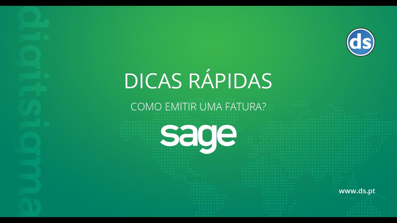 Dicas Rápidas: Emissão de uma fatura com Sage 50c Loja