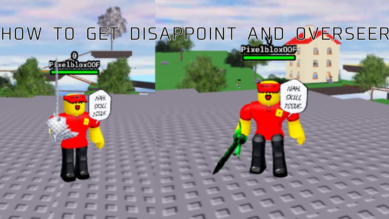 HOW TO GET DISAPPOINT & OVERSEER IN KILLSTREAK SWORD FIGHTING + all 5 button location for disappoint