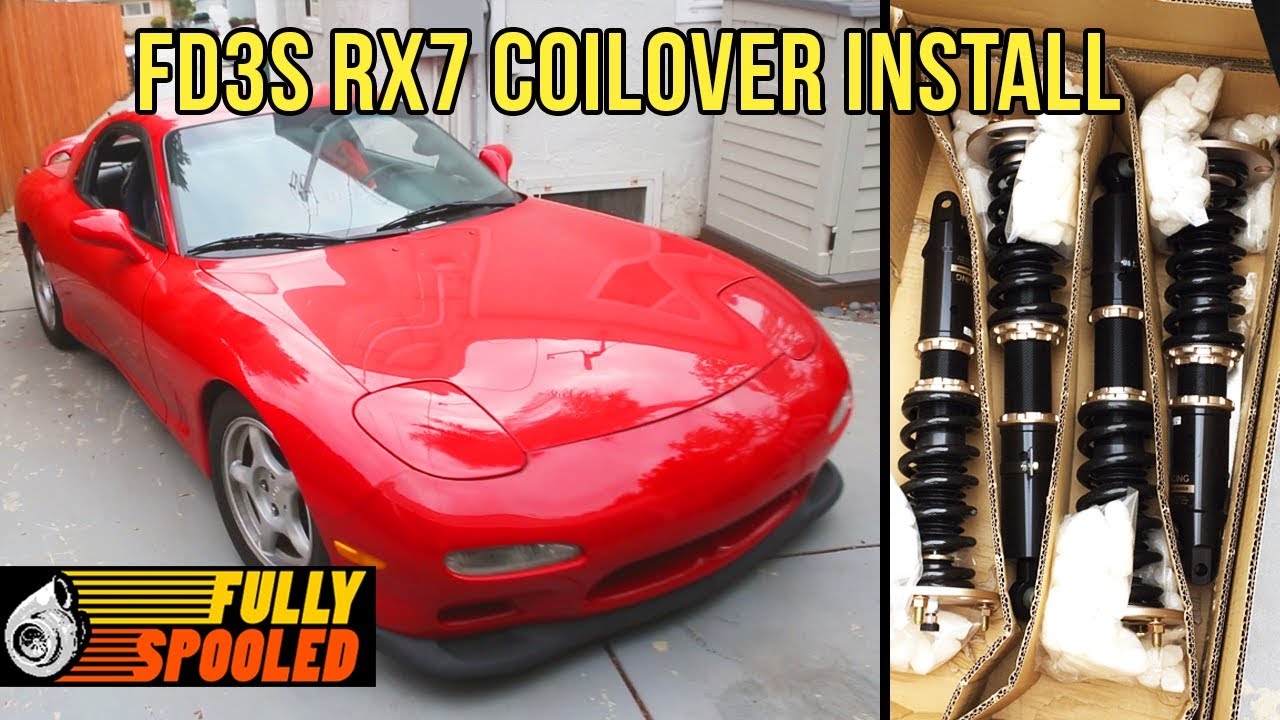 Installing BC Racing BR Coilovers on a 1993 Mazda RX7 FD