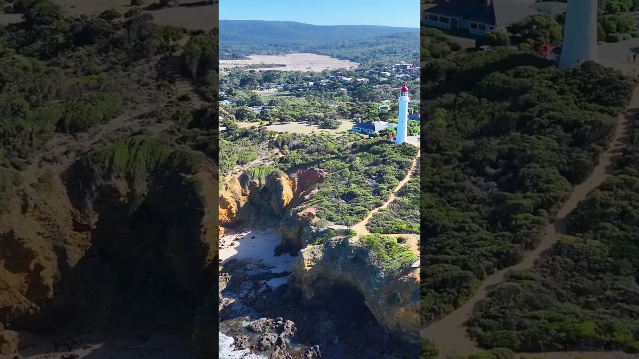 Lighthouse in Australia DJI Mavic 3 Pro drone view  #shorts #lighthouse #drone