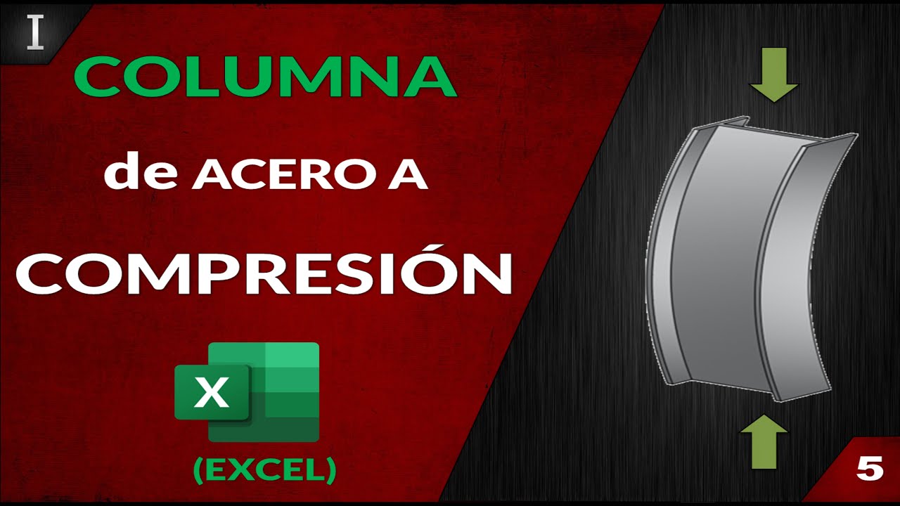 ✅✅EXCEL✅✅ diseño de COLUMNA METÁLICA y aplicando ESFUERZO COMBINADOS