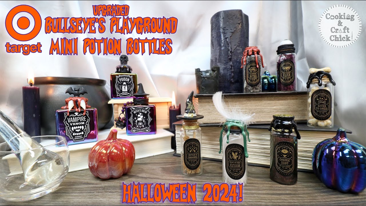 2024 Target Mini Potion Bottles Updated : Halloween Ingredient Must-haves From Bullseye's Playground
