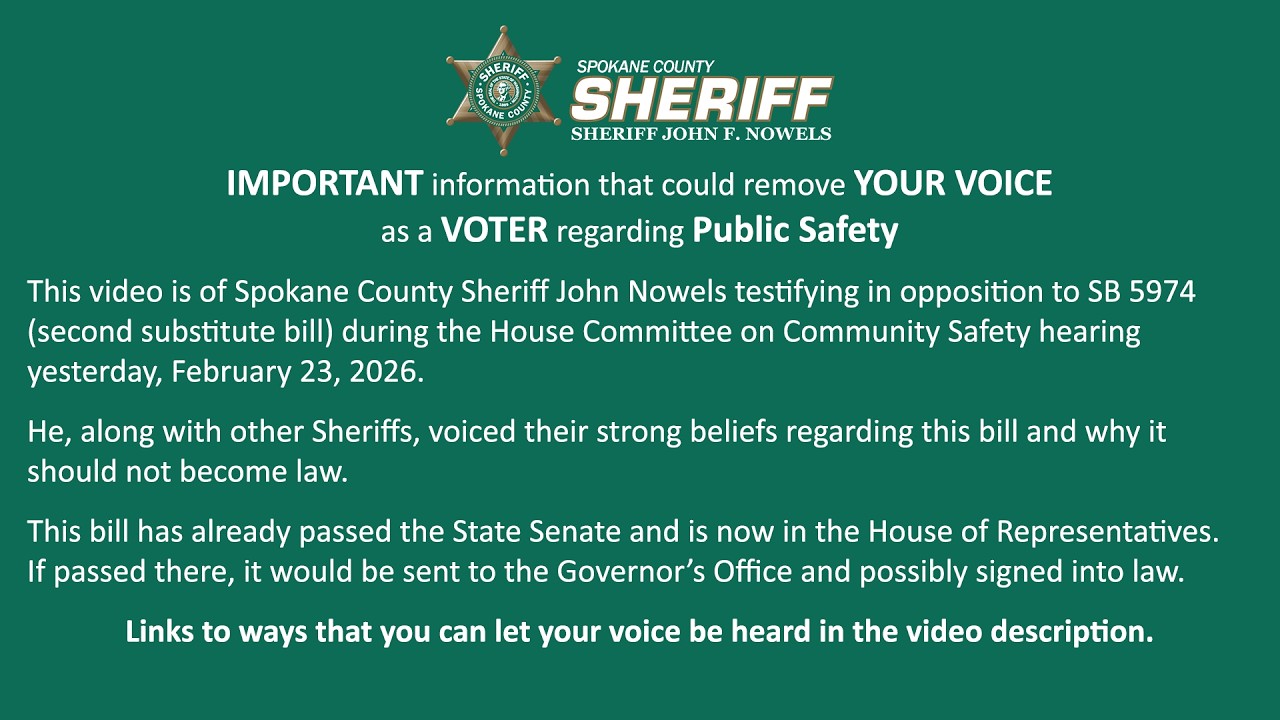 IMPORTANT information that could remove YOUR VOICE as a VOTER regarding Public Safety