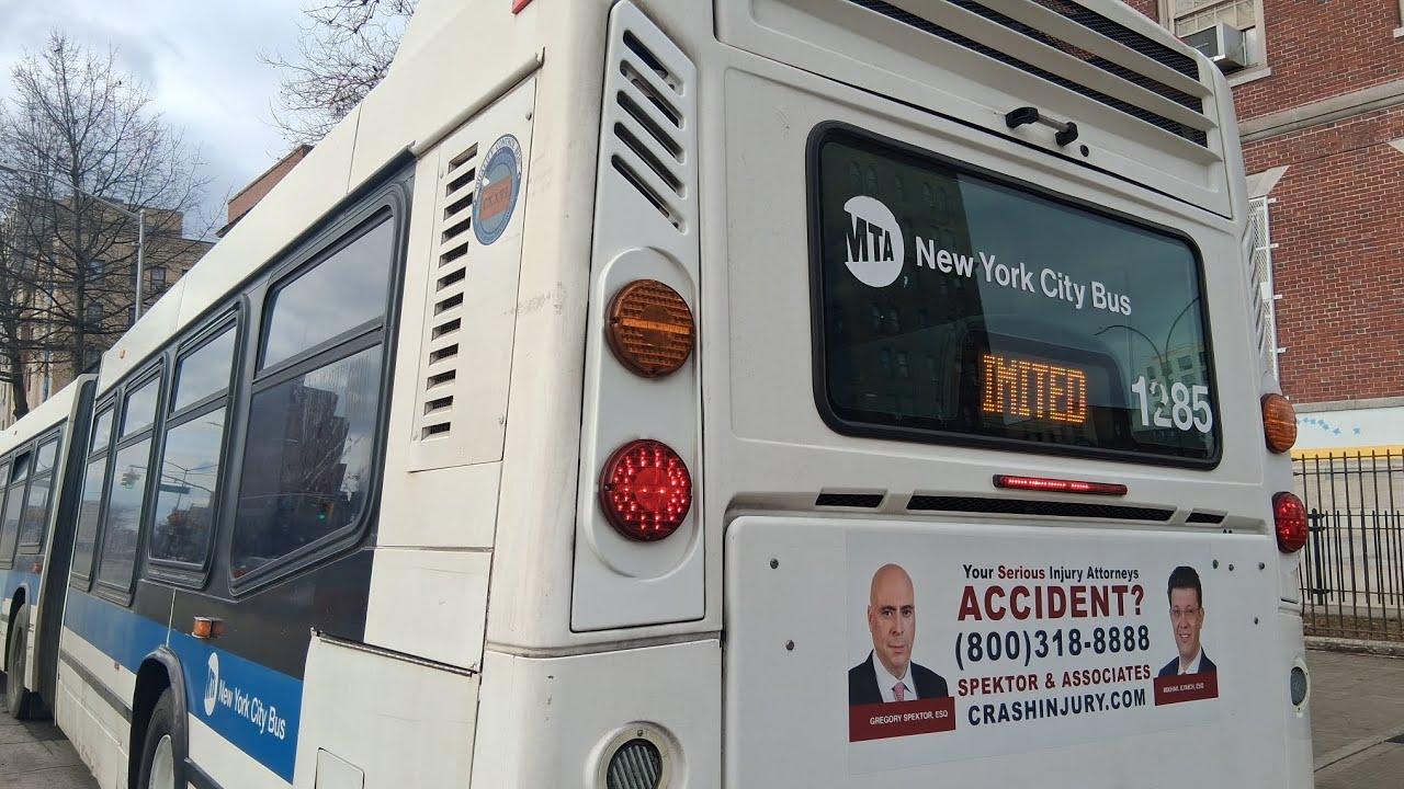 MTA Mabstoa: 2009-2010 Novabus LFSA #1285 On the Bx1 Limited (With a 126 Street Depot Sticker)