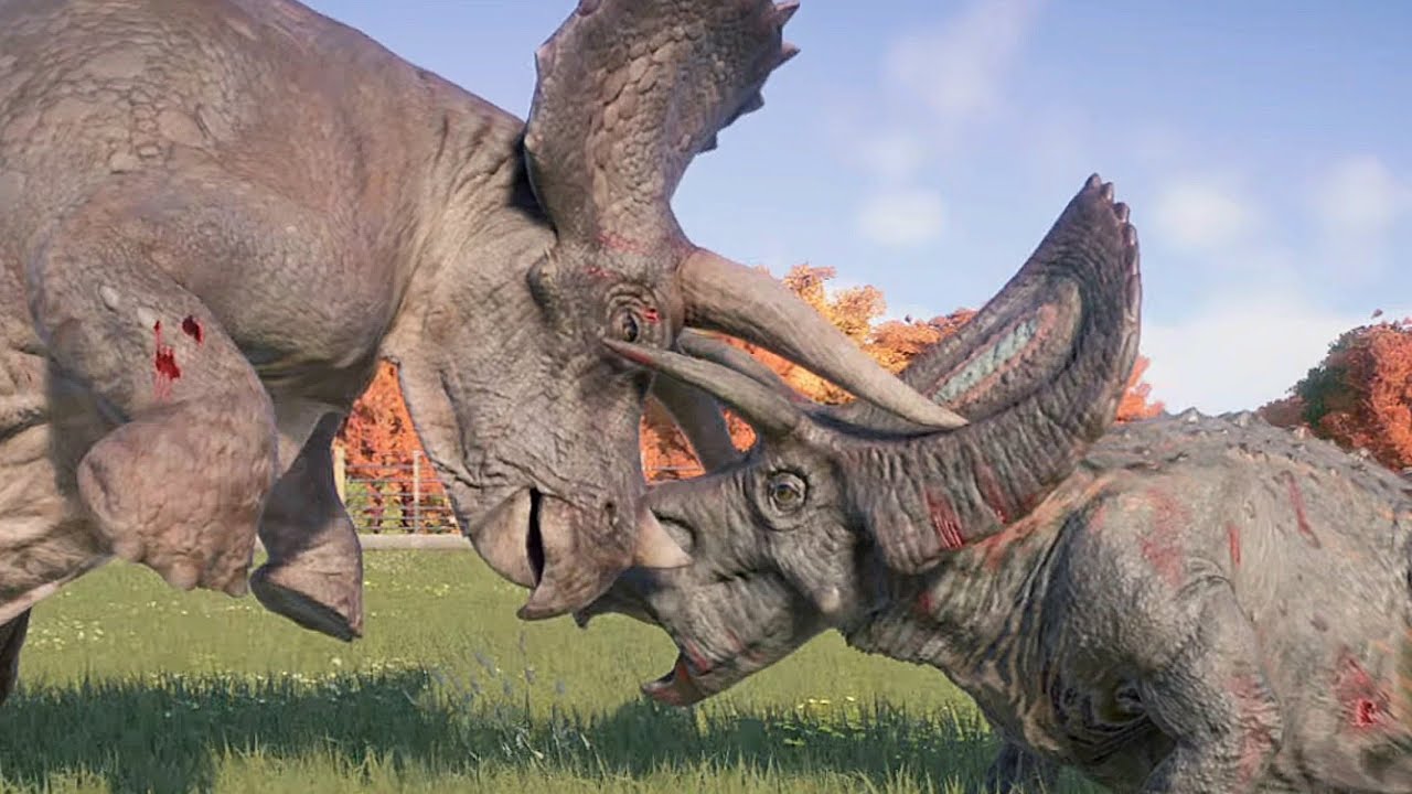 Triceratops Vs Torosaurus - Jurassic World Evolution 2