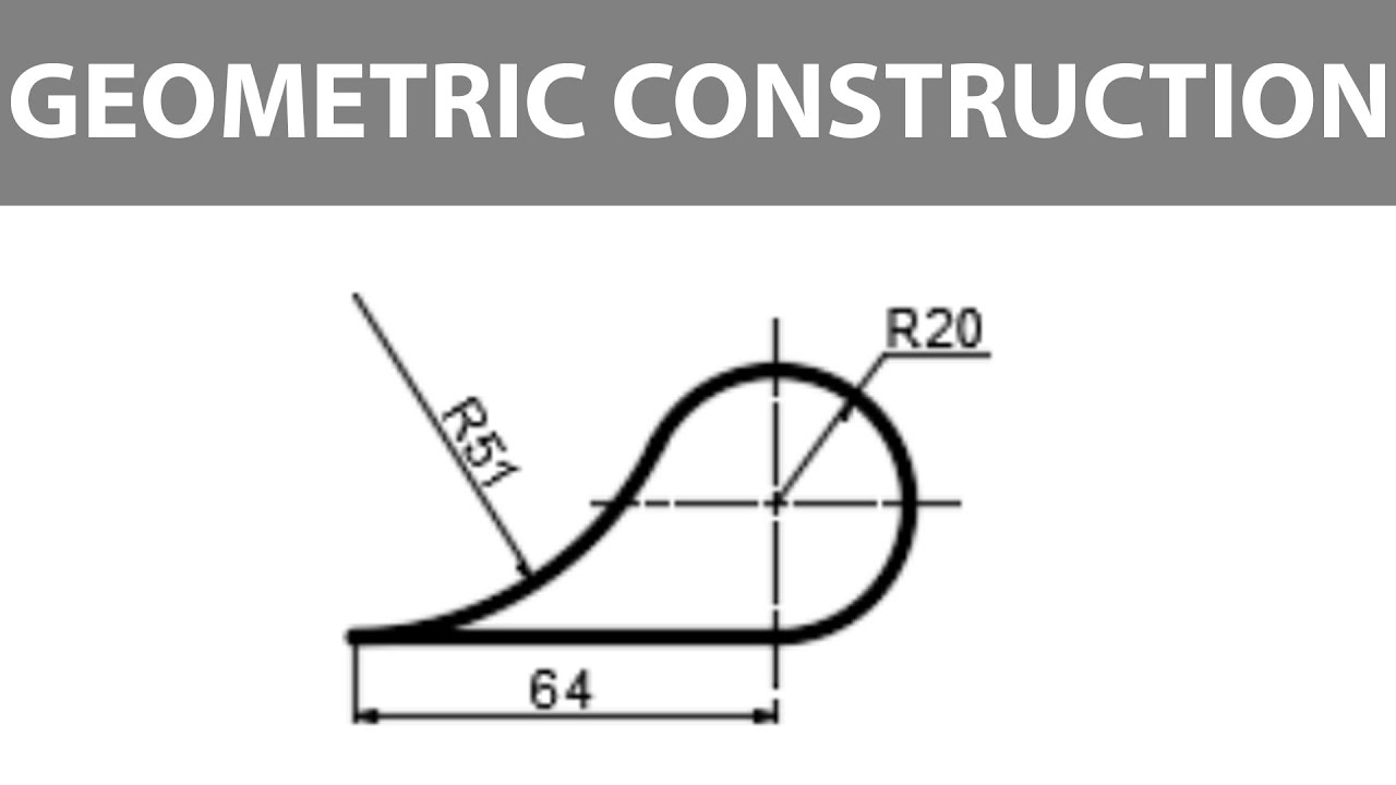 Tangency Problem 1|| Technical Drawing