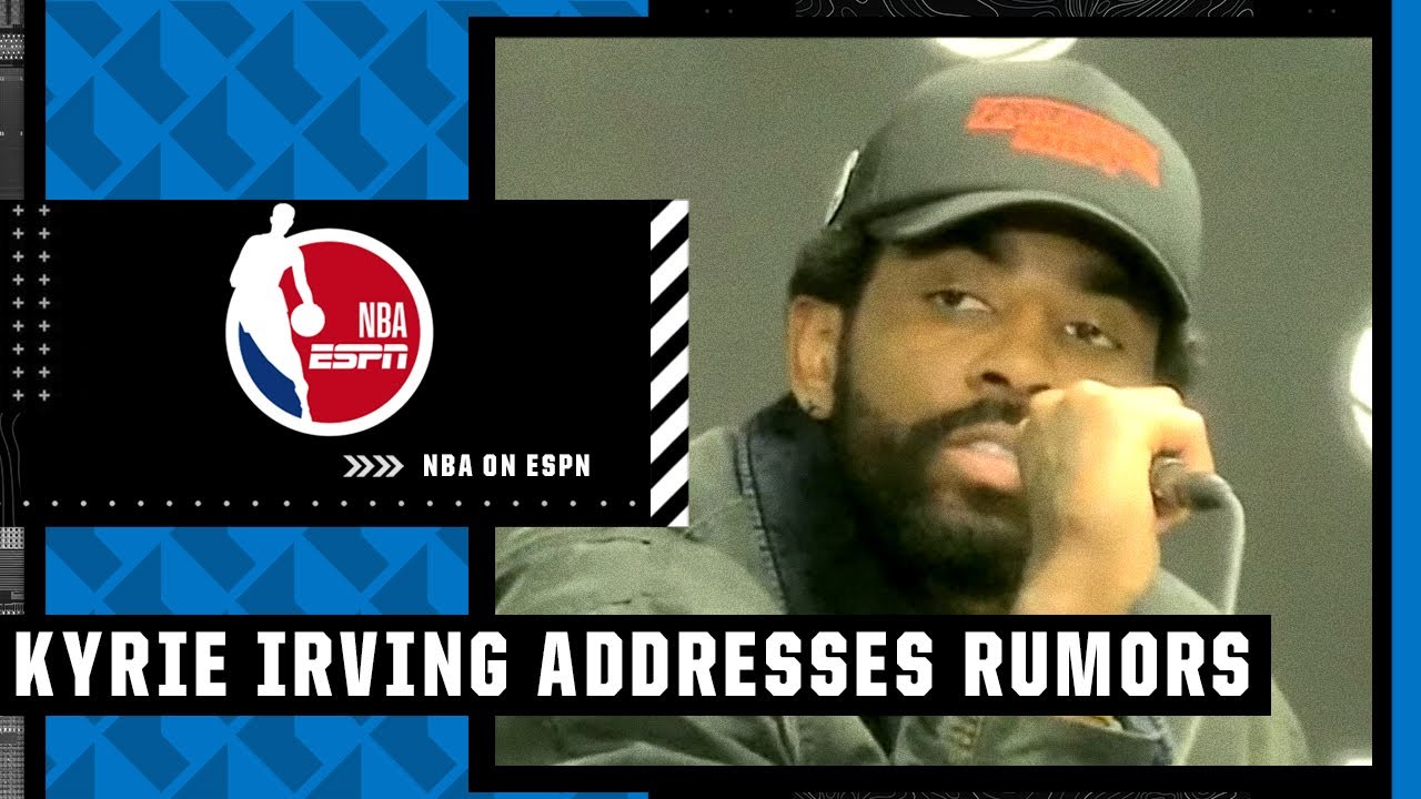 Kyrie Irving on James Harden rumors, vaccine mandate: 'Who knows what could happen?' | NBA on ESPN
