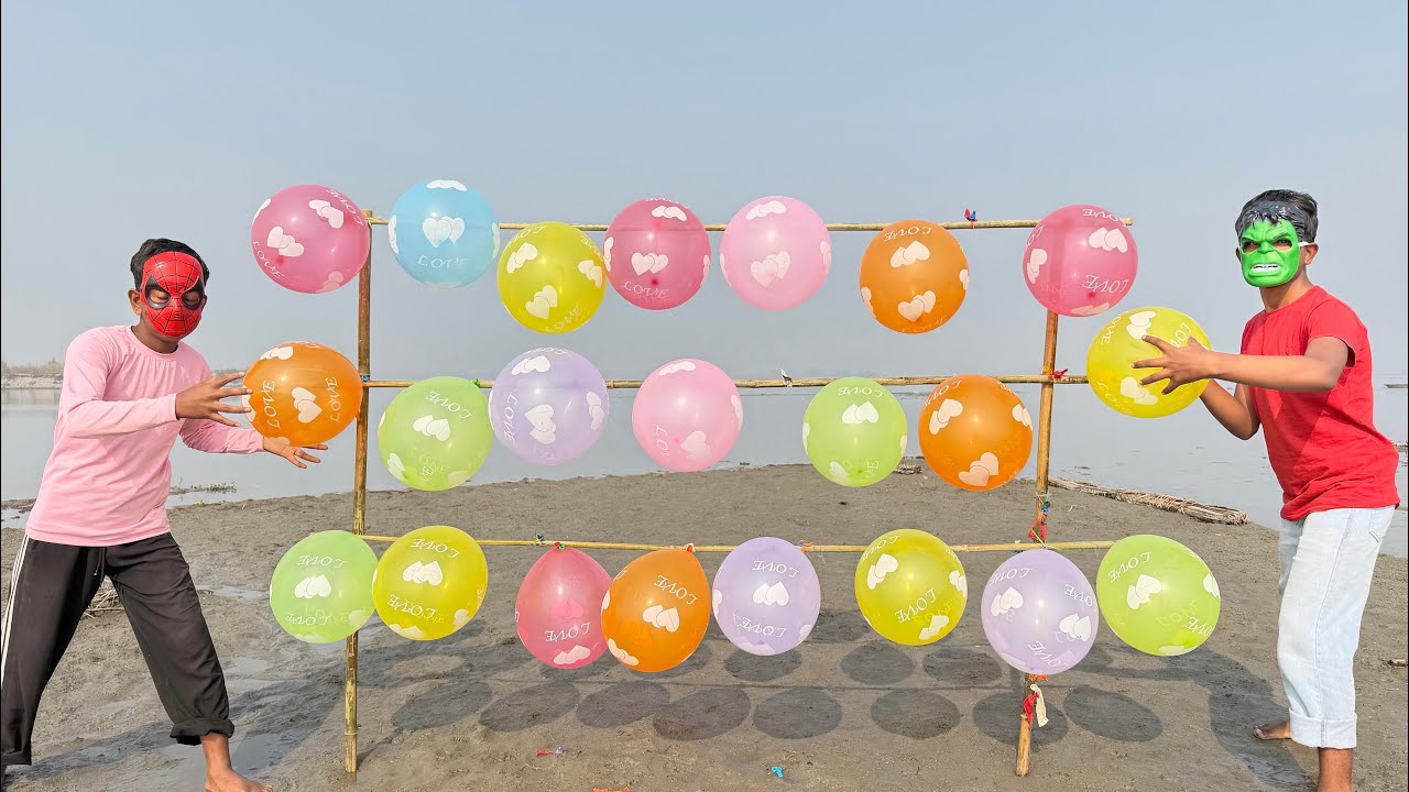 outdoor fun with Flower Balloon and learn colors for kids by I kids episode -4