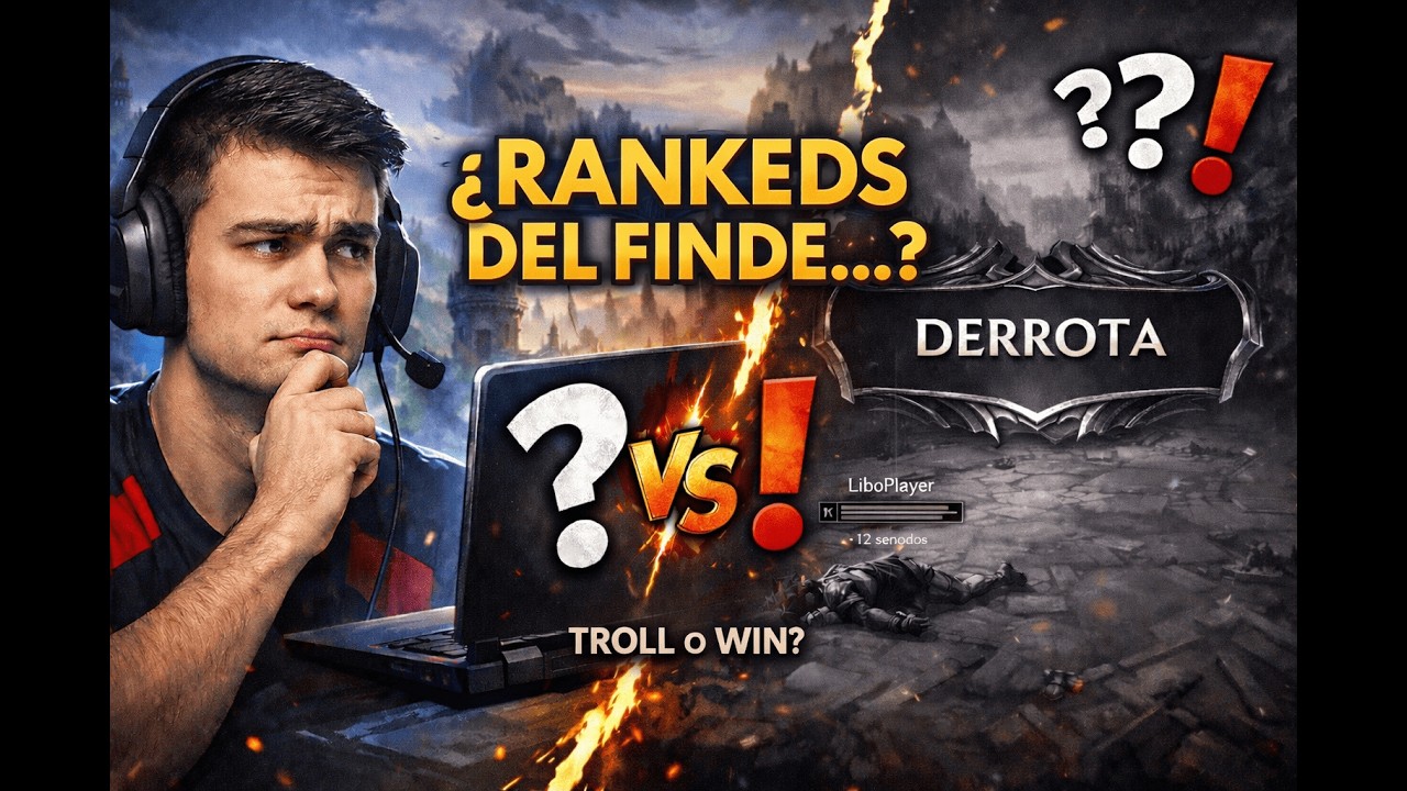 League of legends - RANKS DOMINGO, TROLL O WIN?
