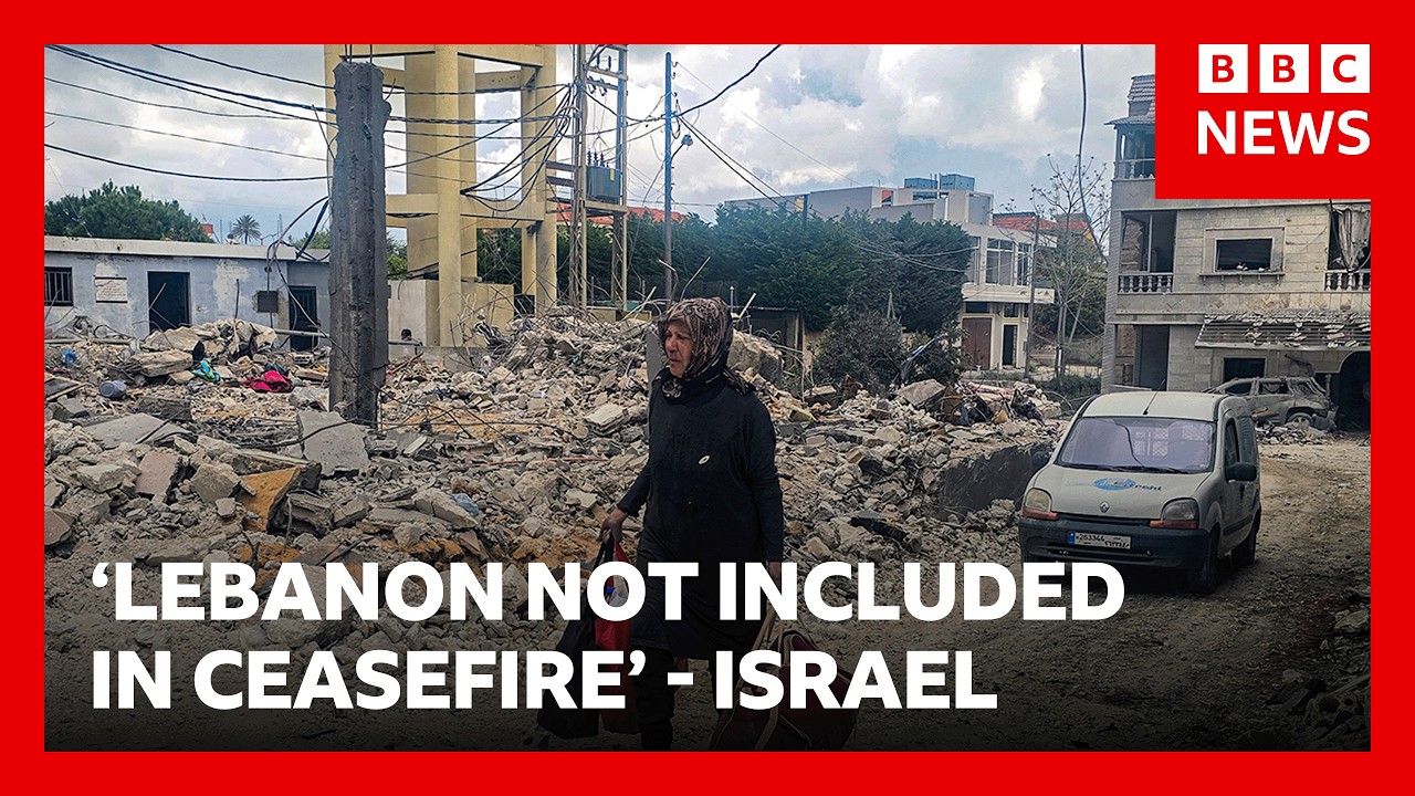 Israel supports US-Iran ceasefire but says it 'does not include Lebanon' | BBC News
