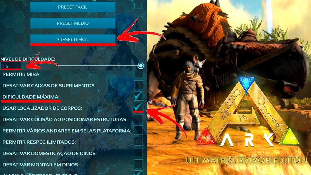 Como Configurar o MAPA/SAVE no ARK ULTIMATE MOBILE