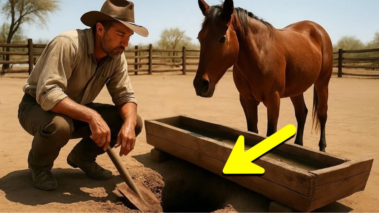 A farmer észrevette, hogy a lova nem hajlandó inni - Aztán felásta az itatóhelyet...