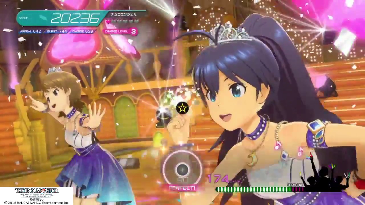 PS4 The idolmaster platinum stars [The Happy Live Medley] gameplay